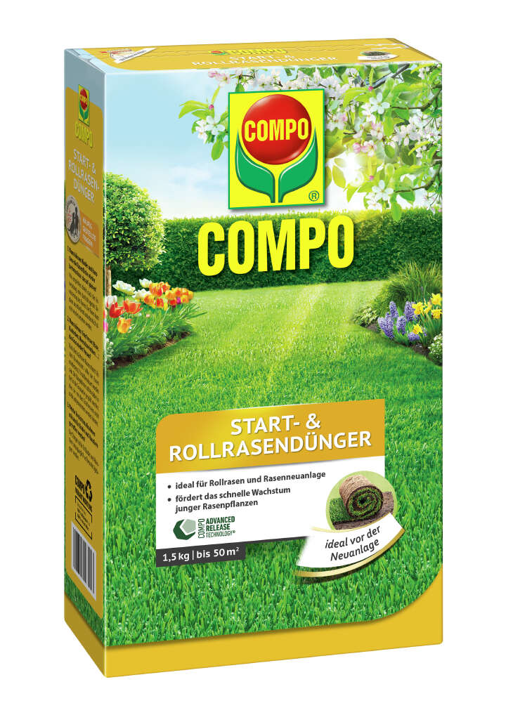 COMPO Start- & Rollrasendünger